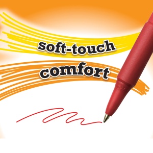 Pix BIC Soft Feel Clic Grip 0,4 mm, 12 bucati, Culoare Rosie - Img 6