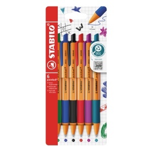 Pix STABILO pointball, design colorat, 0.5 mm, 6 culori disponibile