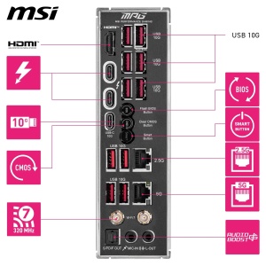 Placa de baza MSI MPG Z890 Carbon WiFi, LGA 1851, ATX, DDR5, PCIe 5.0 - Img 6