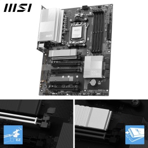 Placa de baza MSI PRO B840-P WiFi, ATX, suporta procesoare AMD Ryzen 900080007000, DDR5, PCIe 4.0 - Img 3