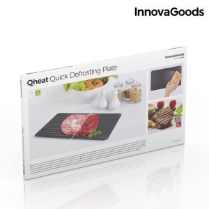 Placa de decongelare InnovaGoods Qheat, 35x20.5 cm, Metal, Negru - Img 6