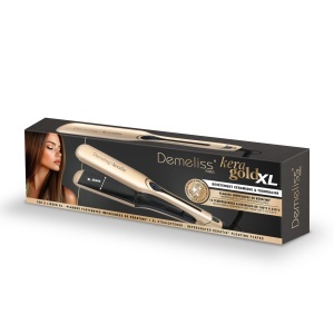 Placa de indreptat parul Demeliss Kera-GOLD XL, 45x110 mm, 14 temperaturi, cu keratina - Img 4