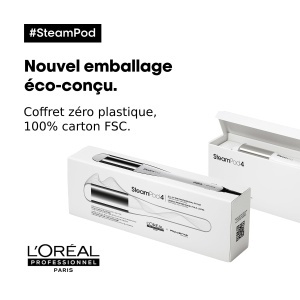 Placa de indreptat parul LOreal Steampod 4 cu tehnologie de abur, 3 temperaturi, accesorii incluse - Img 9