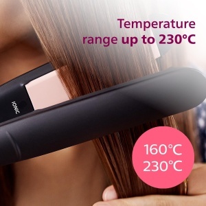 Placa de indreptat parul Philips BHS37800, cu tehnologie ThermoProtect, 6 setari de temperatura, placi ceramice cu keratina - Img 6
