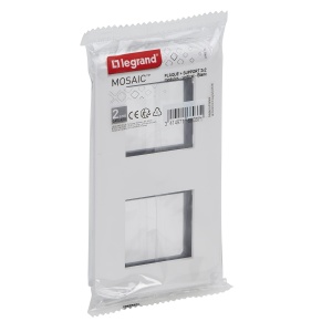 Placa de montaj Legrand 099473, verticala, 2 module, alba, material rezistent - Img 4