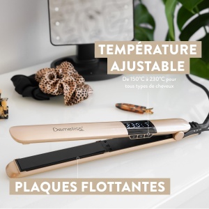 Placa de par 2-in-1 Demeliss Saint Algue Kera GOLD, Keratin, 150-230 C - Img 7