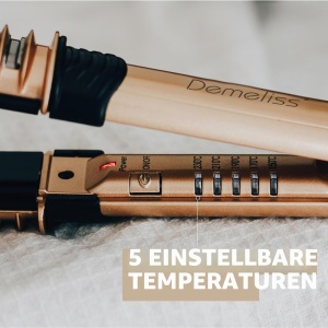Placa de par 2-in-1 Demeliss XCURLER cu 5 temperaturi, 24 mm, cuplare ceramica - Img 5