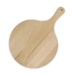Placa de pizza Fackelmann 30cm, din lemn, cu maner