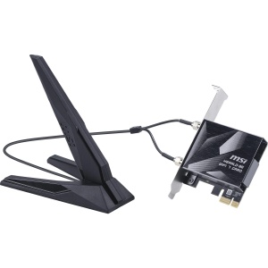 Placa de retea MSI Herald BE9400 WiFi 7 PCIe, Tri-Band, 5.8 Gbits, Bluetooth 5.4