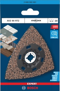 Placa de slefuire Bosch EXPERT AVZ 90 RT2, 90 mm, pentru Morte, Leim - Img 2