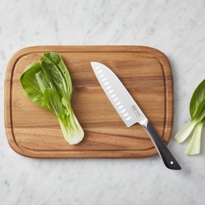 Placa de taiat din lemn de acacia Jamie Oliver, 37,4 x 25,1 cm, cu saftrille - Img 4