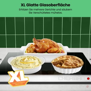 Placa electrica de incalzit Chefman RJ22, 53x41 cm, neagra, 400W - Img 4