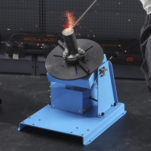 Placa rotativa de sudura VEVOR 20 W Pozitionator de sudura 1-12 rpm Manipulator 10 kg (orizontal)/5 kg (vertical) Masa rotativa Unghi de inclinare 0-90deg K01-63 Mandrina cu trei falci pentru taiere, slefuire, asamblare - Img 8