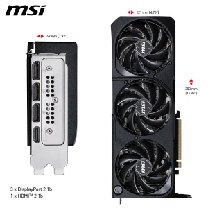 Placa video MSI GeForce RTX 5070 Ti 16G Shadow 3X OC, 16GB GDDR7, 2482 MHz - Img 6