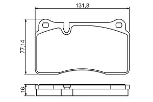 Placute de frana Bosch BP1143 - Set 4 buc - ECE-R90, cupru-free, silentioase - Img 7