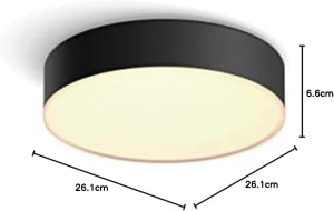 Plafoniera inteligenta Philips Hue White Ambiance Enrave, 950 lm, dimmabila, negru - Img 9