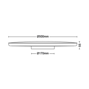 Plafoniera LED Philips Ozziet SceneSwitch Negru 36W - Img 3
