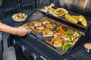 Plancha BBQ ROSLE din inox, 64,5 x 36,5 cm, rezistenta si usor de curatat - Img 4