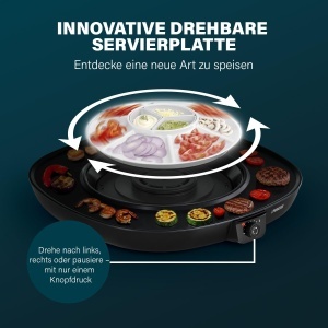 Plancha Electrica Chef Pirouette 45 x 45 cm, Termostat 220 C, Antihaft - Img 3