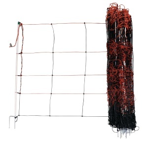 Plasa de gard electrificata Kerbl TitanLight, 50 m x 90 cm, portocalieneagra