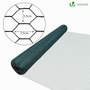 Plasa de sarma VOUNOT, inaltime 100 cm, lungime 25 m, PVC verde - Img 2