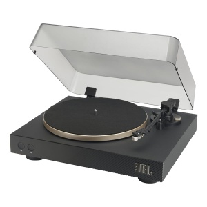 Platan cu Bluetooth JBL Spinner BT, Negru si Auriu, Sunet de Vinil Autentic