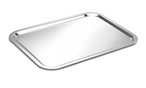 Platou Servire HENDI 424155 din Otel Inoxidabil, 395x283mm, Design Elegant