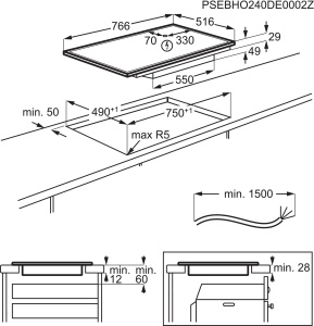 Plita cu inductie AEG TO84IA0FXB, 80 cm, DirectTouch, 14 niveluri de temperatura - Img 5