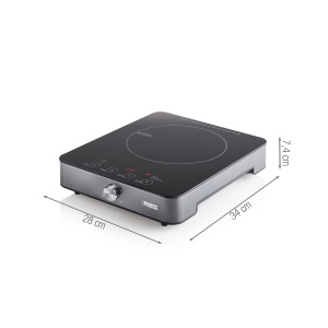Plita cu inductie Princess cu panou de control tactil, afisaj digital LED, putere de 1800 W, de la 60 de grade C la 240 de grade C, oprire automata si detectare a tigaii 01.303010.01.001 - Img 7