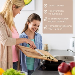 Plita cu inductie Steba IK 60 E, 28 x 28 cm, 2000 W, control tactil - Img 2