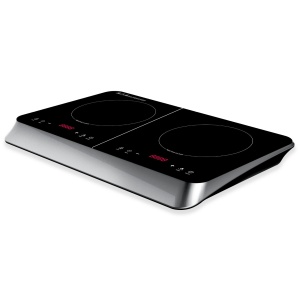 Plita electrica Ardes KOOKIE DUO 2000W 1500W, 2 zone inductie, neagra - Img 1