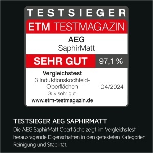Plita inductie AEG TK85IM0FSZ, 80cm, 5 zone flexibile, suprafata SaphirMatt - Img 2