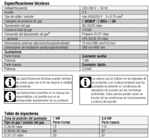 Plita pe gaz Beko HDCG 32220 FX, 2 arzatoare, 3900 W, inox - Img 8