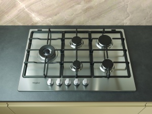 Plita pe gaz Whirlpool TGML 761 IX R, 5 arzatoare, 3500 W, inox - Img 4