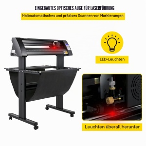 Plotter de taiere VEVOR 870 mm, putere 95 W, cu suport si software Signmaster - Img 4