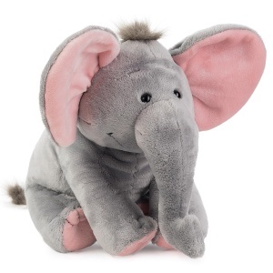 Plus Elefant BabySugar Schaffer 5193 - Culoare gri-roz, 30 cm, pentru bebelusi