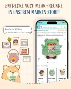 Plus Otter Jiro NICI 8cm cu Costum de Sushi, Culoare Maro - Img 8