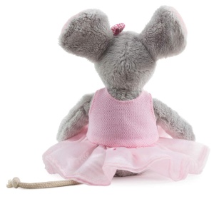 Plush Ballett-Maus Schaffer 5651 - Jucarie de plus 22 cm, Balerina, Culoare roz - Img 6