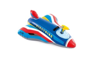 Pluta Intex Jet Fighter 57531NP, 112 x 91 x 41 cm, Capacitate 40 kg, Culoare AlbastruRosu - Img 4