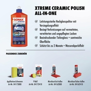 Polish Ceramic SONAX XTREME All-in-One 500 ml - Eliminare zgarieturi, protectie 2 luni - Img 3