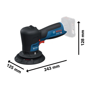 Polizor excentric Bosch Professional GPX 12V-125, 12V, 125 mm, motor fara perii - Img 6