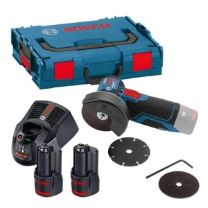 Polizor unghiular Bosch Professional GWS 12V-76 12V 2 acumulatori 30Ah incarcator rapid L-BOXX