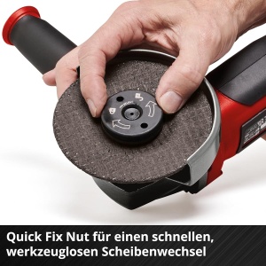 Polizor unghiular cu acumulator Einhell TE-AG 18115 Q Li-Solo, 18V, 115 mm, 8500 RPM - Img 9