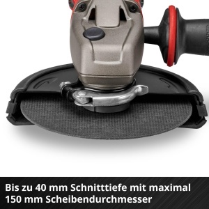 Polizor unghiular fara fir Einhell AXXIO 18150, 18V, 700W, disc 150 mm - Img 7