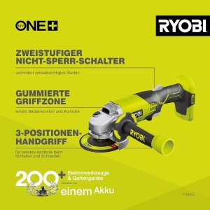 Polizor unghiular RYOBI R18AG-0, 18V, 7500 RPM, 115 mm - Img 3