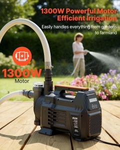Pompa de gradina VEVOR FSGP1300C, 1300 W, 4800 Lh, cu control electronic - Img 2