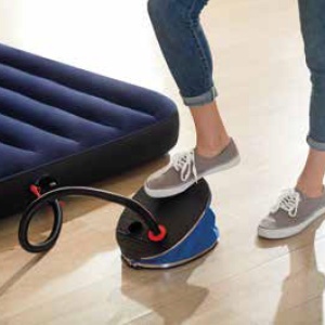 Pompa de picior Intex 68610E, 30 cm, cu 3 duze, neagra - Img 3
