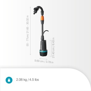 Pompa de stropit cu acumulator GARDENA 2600 Comfort 18V, setare putere variabila, timer - Img 4