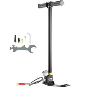 Pompa manuala VEVOR 4500 psi design pliabil negru