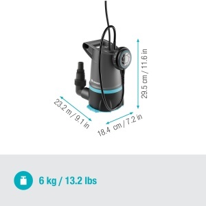 Pompa submersibila Gardena 2-in-1 BASIC 20000 550W 20000 lh pentru apa curata si murdara - Img 6